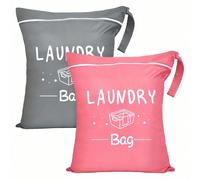 1/2/4 pièces Sacs à linge en polyester durable avec fermeture éclair réglable, convenant pour les voyages, la gym, le yoga et l'utilisation à la maison. Design élégant "Sac à linge", disponible en rou