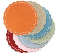 1/2/4 pièces Sets de table en tissu pour festival, convient pour la décoration de table de mariage, sets de table en PVC avec feuille, simples , dessous de verre à café, tapis anti-dérapants et isolan