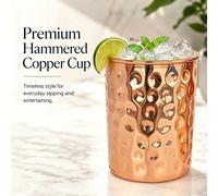 1/2/4 pièces Tasses à boire en cuivre pur martelé, vaisselle, ustensiles de cuisine, tasses à café, tasses à liqueur, tasses cadeaux pour enseignants, tasses à café glacé, tasses à dessert, mugs, verr