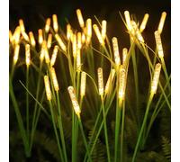1/2/4pcs Lumières de jardin à roseaux alimentées par énergie solaire LED, lumières de piquet extérieures, éclairage de paysage de pelouse, lumières décoratives, convenant pour étang, patio, cour, allé