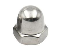 1/2/5/10/25/50pc M3 M4 M5 M6 M8 M10 M12 M14 M16 304/201 Écrou Hexagonal En Acier Inoxydable À Dôme(Zinc plating,M12 (2pcs))