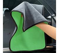 1/2/5/10 pièces Chiffon de nettoyage en microfibre double face, haute absorption, sans peluches, sans traces, serviette de séchage épaisse et moelleuse pour voiture, serviette absorbante pour animaux