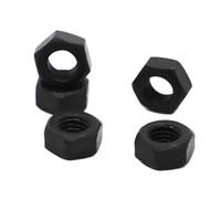 1/2/5/10pc M2 .5 M3 M4 M5 M6 M8 M10 M12 M14 M16 M18 M20 M22 M24 Noir Grade 8. Oxyde D'acier Au Carbone Écrou Hexagonal(M5 10pcs)