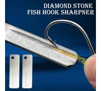 1/2/5 pièces Aiguiseur d'hameçon de pêche en fibre de carbone double face, comprend une pierre à aiguiser et un porte-clés, accessoire de pêche en plein air, aiguiseur manuel flexible, améliore la pén