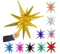 1/2/5 pièces ballons Starbust or Rose argent or Explosion étoile feuille ballon pour anniversaire noël mariage décor enfant Air Globos Pastel Green