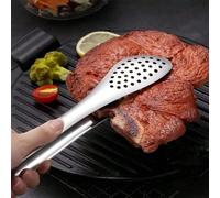 1/2/5 pièces Pince alimentaire de cuisine en acier inoxydable, pince à pain de cuisson, pinces de cuisine pour barbecue, grillades extérieures de bifteck 5 pièces (18 cm),1 pièce (13 cm),1 pièce (18 c