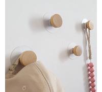1/2/6 pièces Crochets muraux en bois à installation facile, poignées de placard géométriques, crochets par-dessus la porte pour accrocher les vêtements, manteaux, chapeaux, écharpes, serviettes dans l