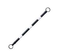 1 2 8 10 20 barres de cône de circulation rétractables, barrière sécurité légère et extensible de 4,1 à 6,6 pieds avec bande réfléchissante qualité technique(White and Black,1pc)
