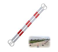 1 2 8 10 20 barres de cône de circulation rétractables, barrière sécurité légère et extensible de 4,1 à 6,6 pieds avec bande réfléchissante qualité technique(Red and White,2pcs)