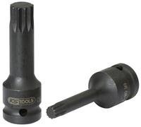 1/2" Bit con adaptador de impacto XZN, pavonado, l =75mm, M6