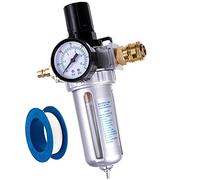 1/2" Filtre Régulateur de Pression d'Air Compresseur 40µm + Rapide