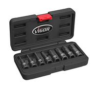VIGOR VIGOR Jeu de douilles mâles à chocs pour profil à 6 pans intérieurs 8 Quantité:1