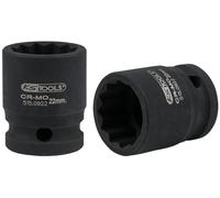 1/2" Llave de vaso especial para ruedas 22mm, dodecaedra