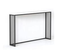 1~2 Niveaux Meuble Etagere Rangement Salon Etroite Moderne 2 Couleurs | Capacité Maximale 30Kg Étagère Robuste Rangement Bureau Poser Facile Assembler Balcon Cellier Couloir(Black,120*20*75cm)