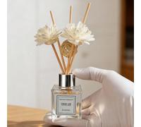 1/2 pack Diffuseur de rotin maison 50 ml, huiles essentielles naturelles sans alcool et sans eau, rafraîchisseur d'air pour la chambre, désodorisant pour la salle de bain, parfum de longue durée, parf