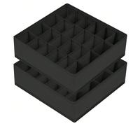 1/2 paquets Diviseur d'organisateur de tiroir de chaussettes, organisateur de sous-vêtements, 24 cellules organisateurs d'armoire et de stockage, supports organisateurs de chaussettes pour ranger les 