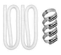 1-2 PCS Tuyau de Piscine, Tuyau De Rechange De Piscine de 32 mm, Tuyau pour Pompe de Piscine avec Clips Tuyau De Vidange De Pi[975]