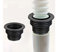 1/2 pièces Bouchon de tuyau de vidange universel en silicone, anneau de vidange télescopique anti-odeur, anneau d'étanchéité anti-fuite et anti-odeur, convient pour lave-linge et accessoires de salle