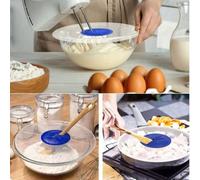1/2 pièces Couvercle de bol en silicone pour fouetter le blanc d'œuf, couvercle de bol en plastique anti-éclaboussures, protection anti-éclaboussures pour fouet à œufs, ustensile de cuisine, couvercle