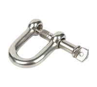 1/2 pièces M4/5/6/8/10/12/14 304 acier inoxydable type D manille arc U anneau de levage boucle connexion chaîne fixe(M6 2pcs)