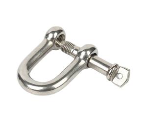 1/2 pièces M4/5/6/8/10/12/14 304 acier inoxydable type D manille arc U anneau de levage boucle connexion chaîne fixe(M6 2pcs)