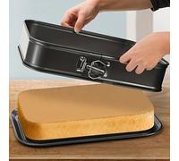 1/2 pièces - Plaque de cuisson en acier au carbone avec brosse, moule de cuisson étanche à ressort, moule à gâteau au fromage antiadhésif avec fond amovible, convient pour les plaques de cuisson, les