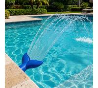 1/2 pièces Pomme de douche universelle extra-large pour piscine en forme de sirène | Connexion à vis mâle de 3/4 de pouce, facile à installer, pulvérisateur réglable pour le refroidissement et l'aérat