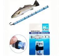 1-2 pièces Règle de mesure de poisson pliable et imperméable, ruban de mesure de pêche adhésif pour bateau, glacière, kayak bleu,Blanc,noir + blanc,Bleu 2 pièces,Ensemble,Bleu et blancPolychlorures de