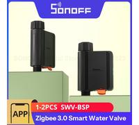 1-2 pièces SONOFF SWV-BSP Zigbee3.0 vanne d'eau intelligente IP55 système d'irrigation automatique adapté au royaume-uni, en Europe ou à la plupart des pays