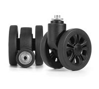 1/2 pièces STLN-2 chariot roulette remplacement valise boîte à bagages roues Double rangée 360 ° Kit de réparation de spinner, roues robustes 2Pcs