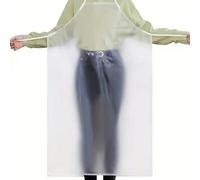 1/2 pièces Tablier de cuisine imperméable et anti-taches, tablier long en PVC transparent pour la taille, pour le travail, les fruits de mer et la restauration, unisexe 1 pièce,2 piècesgraphiqueTPU