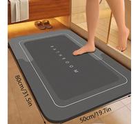 1/2 pièces Tapis de bain doux antidérapant, tapis de bain en silicone absorbant, tapis de bain séchage rapide, tapis de décoration d'Halloween, tapis de décoration de chambre, tapis de décoration d'au
