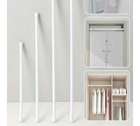 1/2 pièces Tige télescopique multifonctionnelle sans perçage, installation simple, parfaite pour la tringle à rideau de douche de salle de bain, la tige de séchage de balcon, la tige de penderie, la t
