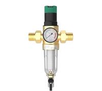 1/2 Pouce Ajustable Reducteur de Pression Eau, DN 15 Laiton épaissi Limiteur de Pression, Réducteur de Pression Eau Avec Filtre et Manomètre, Applicable à La Maison, Le Bâtiment, L'usine