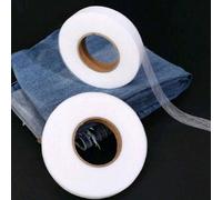 1/2 rouleau de 60m de ruban thermocollant pour ourlet, entoilage fusible double face, toile adhésive thermofusible, ruban adhésif thermofusible non tissé, convient pour les vêtements, film adhésif min