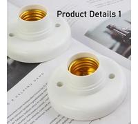 1-20 pièces 220V E27 vis support de lampe ampoule douille support adaptateur Base capuchon douille blanc plafonnier lampe ampoule Base de fixation 2PCS