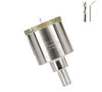 1-23/32 Pouce 44mm scie cloche carrelage foret diamant carrelage avec foret de centrage - Revêtue de diamant Adaptée pour,Verre, Marbre, Porcelaine et Céramique