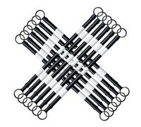 1,25 À 2 M Barrière Télescopique Pour Cônes Barres De Cônes De Signalisation Réfléchissantes Rétractables(12Pcs)