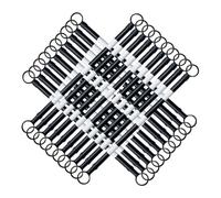 1,25 À 2 M Barrière Télescopique pour Cônes Barres De Cônes De Signalisation Réfléchissantes Rétractables(20 Pcs)