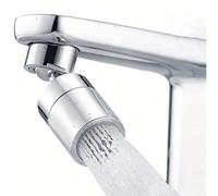 1/2pcs Aérateur de robinet rotatif à 360° mode simple/double pour cuisine & salle de bain, accessoire anti-éclaboussures pour évier, mode de sortie de flux d'eau double, extension de robinet, extensio