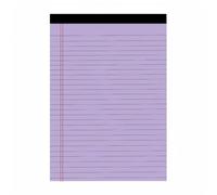 1/2pcs Small Note Pads A4/A5 Notebook College Ruled Legal Pads Color Notepads Study Back Writing Pads Perforated Narrow Ruled Pads of Paper for School & Office Supplies (1pc A5 Purple)