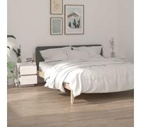 vidaXL Tables de chevet 2 pcs Blanc 40x35x50 cm Bois de pin solide