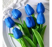 1/3/10/20 pièces Bouquet de tulipes artificielles, convient pour mariage, chambre, maison, hôtel, fête, événement, Saint-Valentin, etc. (En raison de l'éclairage, de l'affichage et d'autres raisons, i