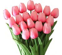 1/3/10/20 pièces Set de fleurs de tulipe artificielles réalistes, texture réaliste, convient pour mariage, chambre, maison, hôtel, fête, événements, Saint-Valentin, Nouvel An, anniversaire, cadeaux de