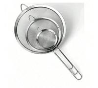 1/3/4 pièces Passoire en acier inoxydable à mailles fines avec poignée - Outils de cuisine pour tamiser et filtrer, ensemble de passoires à mailles fines, outils et accessoires essentiels de cuisine L