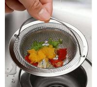 1/3/5/10 pièces Passoire de cuisine en acier inoxydable, capteur d'aliments, s'adapte à la plupart des éviers, accessoires de cuisine, fournitures pour cuisine d'hôtel et de restaurant 1 pièce,10 pièc