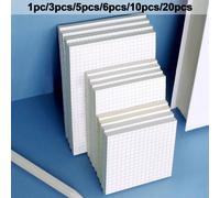 1/3/5/6/10/20 pièces, Notes adhésives à carreaux doublées, bloc-notes adhésif portable pour étudiants, bloc-notes adhésif pour l'écriture, bloc-notes adhésif auto-collant convenant pour l'école, le bu