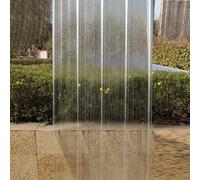 1/3/5/7/10/12/18 Pièces Panneaux de Toiture,Tôle Ondulée Transparente Imperméable à la Protection Uv,Tôle de Toit Revêtement de Mur et de Toit,Plaque d'Éclairage du Jour (0.9x1.3m/35x51in,5 Pcs)