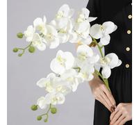 1/3/5 pièces Fleurs d'orchidée Phalaenopsis artificielles de 69 cm, flexibles et non décolorées - conviennent pour le mur floral DIY, la décoration de scène, l'arrangement de vase dans le salon/la cha
