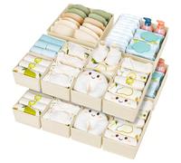 1/3/6/9/12 paquets Boîte de rangement en tissu pliable de style simple. Organisateur de tiroir d'armoire pour sous-vêtements, soutiens-gorge, chambre à coucher, organisateur, rangement à la maison. T-